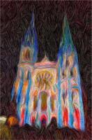 Chartres Catherdal Lightshow1
